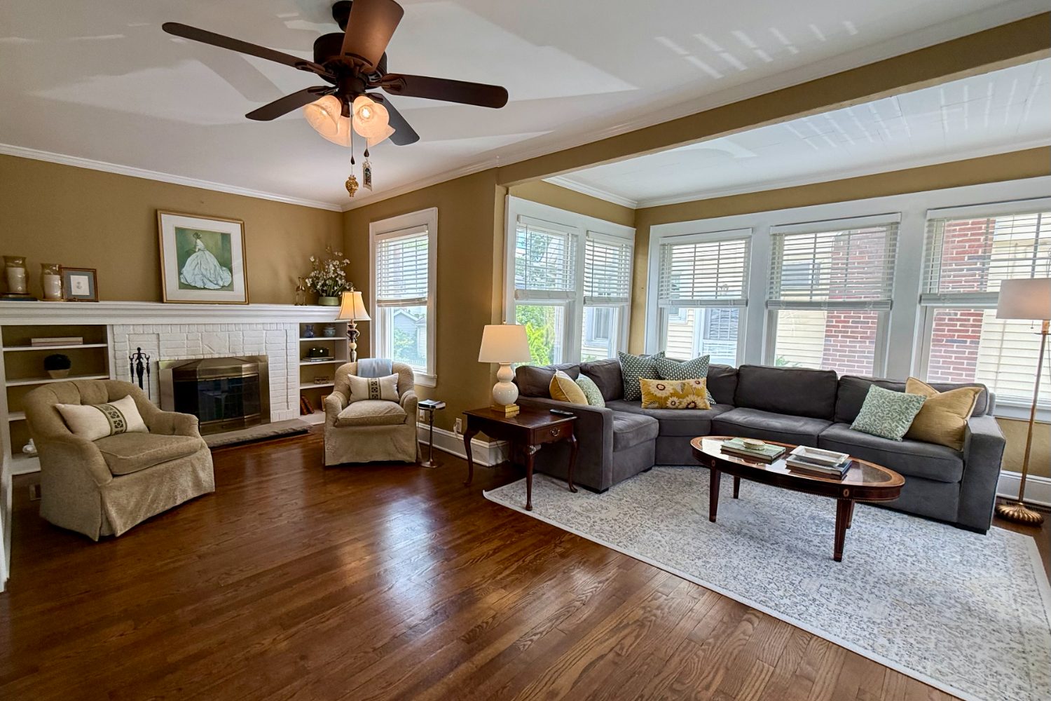 The restyled living room — Oradell Colonial